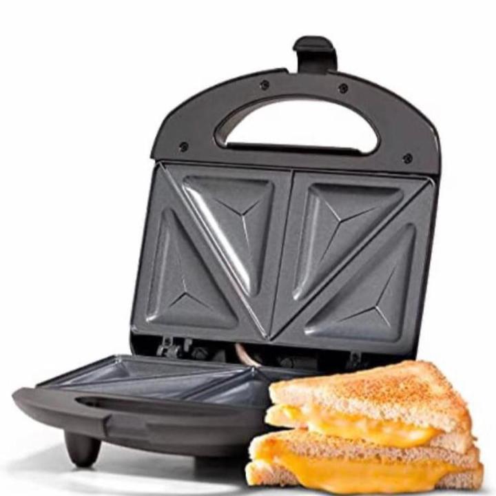 Oxford Sandwich Maker with Non-Stick Plates - Automatic 2 Slice Sandwich Maker - Perfect for Breakfast and Steak - 2 Years Warranty