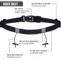 【KuaKe Mall】Men Women Triathlon Marathon Race Number Belt Waist Pack Cloth Holder Run Bag with 6 Gel Startnummernband. 