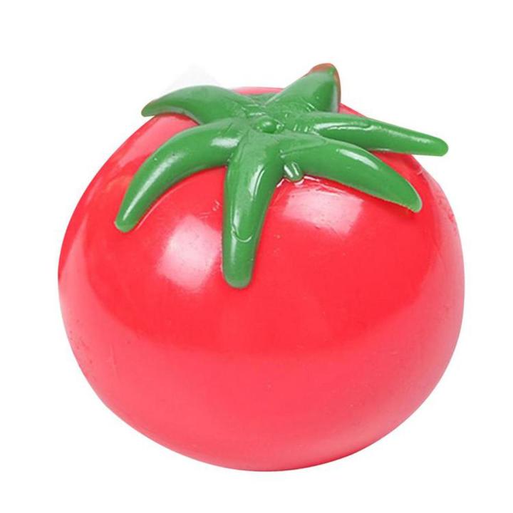 Squishy Tomato Ball Decompression Splat Toys For Kids Squishy Imitation Tomatoes Stress Relieve Tomato Play Tricks Relieve Pressure Strong Memory Function Toy astounding