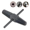 1 Set Double-Head Tap Faucet Valve Screw Extractor Set Damaged Broken Wire Water Pipe Bolt Remover Multipurpose Home Tools. 