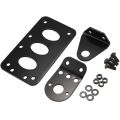 Motorcycle Side Mounted Tail Light Frame License Plate Bracket Metal. 