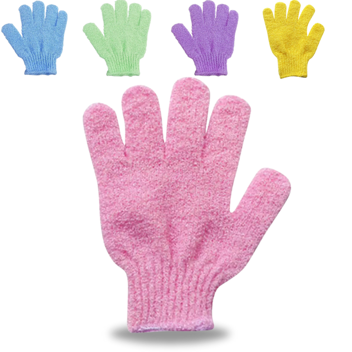 Exfoliating Bath Glove Shower Hand Glove Scrub Bathroom Accessories Dead Skin Remover 100% Nylon - 1 Pc
