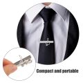 Men's Tie Clip Clips for Suit Formal Wear Holder Business Necktie Bar Alloy Pinch. 