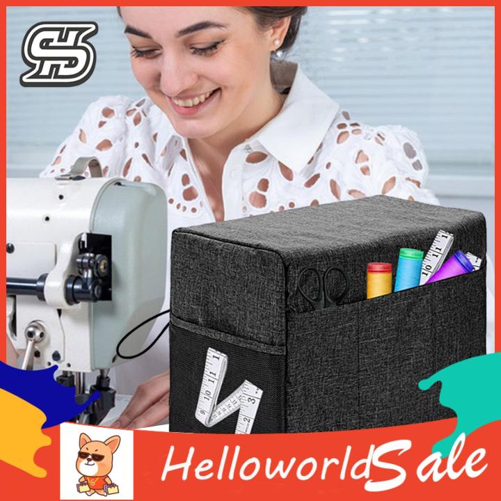 Sewing Accessories Storage Bag Protective Sewing Machine Cover with Pockets Handle Durable Scratch-proof Dust Cover for Sewing Machines