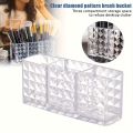 Cosmetic Makeup Organizer Transparent Acrylic Lipstick Holder Display Stand Nail Polish Eyebrow Pencil Storage Box Toothbrush Holder Stationary Holder. 