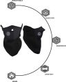 Neoprene Fleece Half Face Mask For Winter Warm And  Cozy Useful For Travelers. 