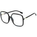 Oversized Green Prescription Reading Glasses Transparent Large Square Frames Computer Anti Blue Light Glasses Degree 0 to 6. 