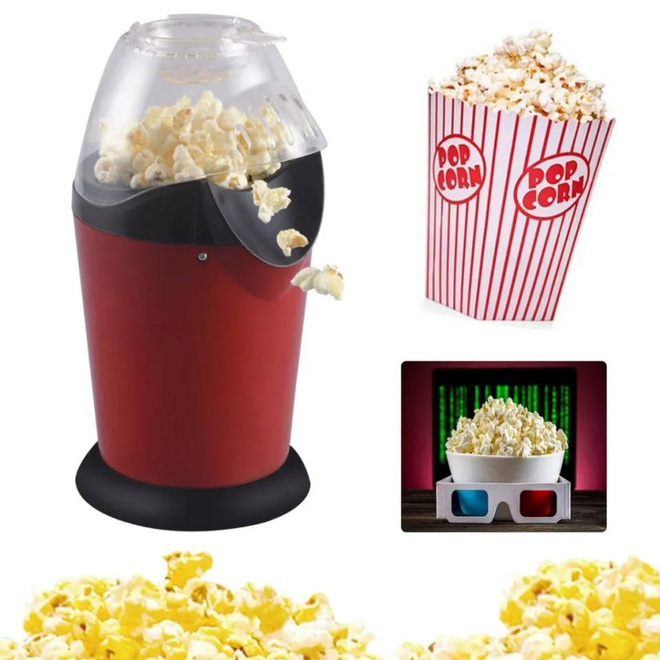 Popcorn Machine Mini Hot Air Popcorn Machine Snack Maker Portable