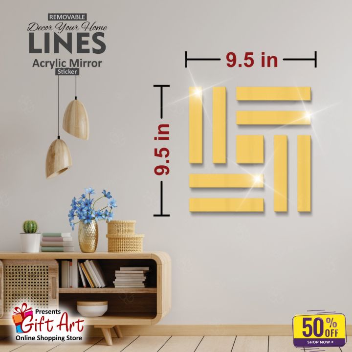 Golden%20LINES%20Acrylic%20Mirror%203D%20Wall%20Panels%20%20Art%20For%20Living%20Room,%20Bedroom%20and%20Bathroom%20-%20Gifts%20Art%20-%20Image%205