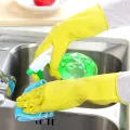 New Imported Heavy Duty Rubber Gloves - Yellow Latex, Household Cleaning, Dishwashing, Strong, Work, Medical, Food Safe, 1 Pair. 