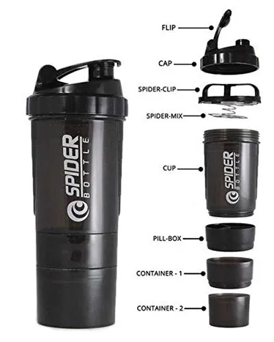 SPIDER%20BOTTLE%20PROTEIN%20&%20MULTI%20PURPOSE%20SHAKER%20WITH%202GO%20SOLUTION%20Strauss%20Spider%20Shaker%20Bottle%20500ml%20-%20Image%202