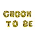 GROOM TO BE FOIL BALLOON IN GOLDEN COLOR ( 16 INCH SIZE ). 