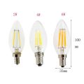 E14 LED Filament C35 Lamp C35L Dimmable Glass Candle Bulb 220V 4W 8W 12W Replace 20W 40W 60W Halogen Light Chandeliers. 