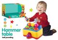 Hammer Table Ball Pounding Sound 6 color ball and 1 hammer Toy for Kids. 