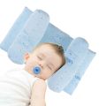 Adjustable Anti-Twisting Baby Pillow – Soft Head Shaping Newborn Pillow for Flat Head Prevention, Breathable & Portable Infant Cushion ( Random Design )- babar fashion. 