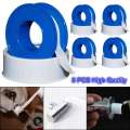 (Pack Of 4) 12m High Quality Plumber PTFE Silicone Rubber Water Pipes Teflon Tape Faucets Repair Waterproof Leakproof. 