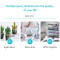 Migeet Cubicle Corner Shelf Space-Saving Office Sundries Storage Rack Floating Organizer Flower Pots Caddy Triangle Steel Wire Grid Rack. 