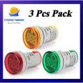 Pack of 3 Digital AC Voltmeter Voltage Meter LED Indicator Digital Panel Volt Meter Voltage Monitor Indicator Digital Volt Meter Light. 