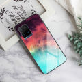 Phone Case Vivo Y21 Back Tempered Glass Cover Instagram Starry Sky Design Back Cover for Vivo Y21 Cover Shell Mirror Glass. 