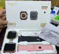 Fendior Couple Smart Watches Set with Wireless Charger and Gift Box. 