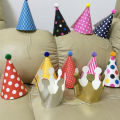 11 Pieces Happy Birthday Party Hats Polka Dot DIY Cute Handmade Cap Crown Shower Baby Decoration Boy Girl Gifts Supplie. 