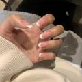 12pcs/set nails, artificial nails, french nails, acrylic nails, nails kit, stickon/ presson artifical nails. 