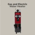 Cherry Geyser GEH-55 SUPER Heavy (55 Gallon Hybrid Electric + Gas Auto Ignition Double Safety) Heavy Gauge Water Tank Recommended For Pressure. 