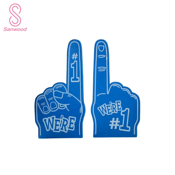 Colorful Foam Hand Large Foam Finger for Sports Events Cheerleading Number 1 Victory Gesture Prop for Fans Foam Finger