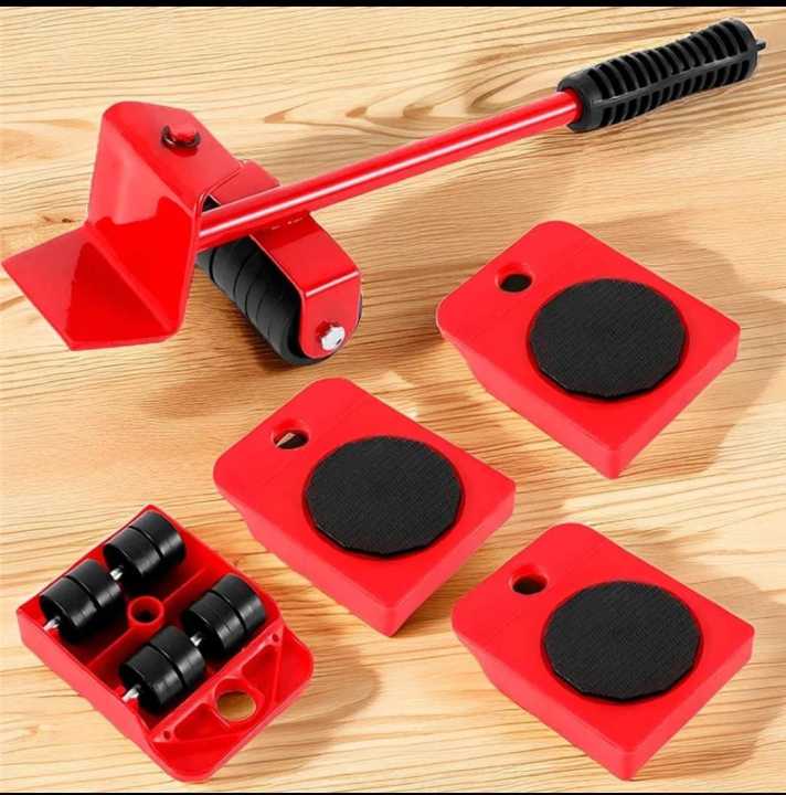 Furniture Moving Tool Heavy Object Mover Furniture Transport Lifter & Furniture Slides Moving House cabinets and sofa sets with Set 4 Mover Roller+1 Wheel Bar Heavy Duty Helper for moving heavy things