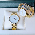 Original Casio - LTP-VT01G-7BUDF - Stainless Steel Wrist Watch for Women. 