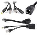 POE Cable Passive Power Over Ethernet Adapter Cable POE Splitter RJ45 Injector Power Supply Module 12-48v For IP Camea 2 piece pair. 