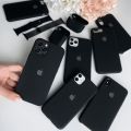 BLACK SILICONE CASE FOR IPHONE 14PROMAX,14 PRO, 14, 14 PLUS, 13, 13 PRO, 13 PRO MAX, 12, 12 PRO, 12 PRO MAX, 11,  11 PRO ,11 PRO MAX, X, XSMAX, XR, 8 PLUS, 8, 7 PLUS, 7. 