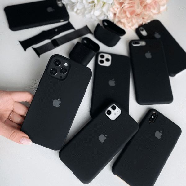 BLACK SILICONE CASE FOR IPHONE 14PROMAX,14 PRO, 14, 14 PLUS, 13, 13 PRO, 13 PRO MAX, 12, 12 PRO, 12 PRO MAX, 11,  11 PRO ,11 PRO MAX, X, XSMAX, XR, 8 PLUS, 8, 7 PLUS, 7