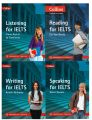 Collins Books Bundle for IELTS Preparation - Listening + Reading + Writing + Speaking (Set of 4 Books). 
