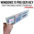 Windows 11 Pro License Key Sticker: Genuine OEM License Key and Original Microsoft Product Key. 