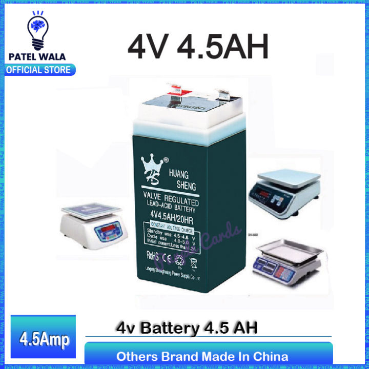 Rechargeable Battery 4V 4.5AH / 4V 4.5AH Sealed Lead Acid Rechargeable Battery / Battery Digital Scale