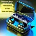 TWS Wireless M10 Earbuds with Touch Control LED Power Display - 3500MAH Power Bank - In Ear Earbuds. 