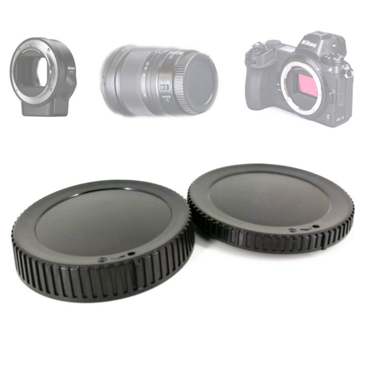 Rear Lens Cover + Camera Front Body Cap for Nikon Z7 Z6 Z5 Z50 Camera & Z Mount Lenses & FTZ Adapter replace BF-N1 LF-N1