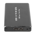 MSATA to USB 3.0 SSD Enclosure External Hard Drive for 30x50mm 30x30mm MSATA SSD. 