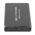 MSATA to USB 3.0 SSD Enclosure External Hard Drive for 30x50mm 30x30mm MSATA SSD. 