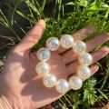 French Romantic Pearl Headband Hair Band All-Match and Sweet Beaded Decorative Rubber Band Bracelet for Women. 