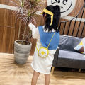【Happier】Hot selling Bags and Travel Kids bag Cartoon PU Round Shaped Shoulder Handbag Women Donuts Crossbody Bags Children Streetwear. 