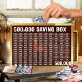 500,000 Saving Box – Acrylic/Wooden Money Box for Daily Savings | Kids Goal Chart | Perfect Gift for Hajj, Umrah, Ramadan & Eid Wooden Money Box I Money Saving Box I Gift Box I Money Box I Umrah Box I Umrah Money Saving Box I Umrah Money Box I. 