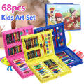 Coloring Kits 68 Pieces Cartoon Characters for Kids | Crayon Color DIY Art | Water Colors | Pencil Colors | Markers | Kids Art Drawing etc. 