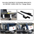 Foot Hold New Passenger Peg Extensions Extended Foot Pegs Fit For YADEA E8S Pro - E-Bikes Electric Scooter Motorcycle Accessories Secure (Color : Black). 