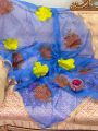 New Arrivals 2k24  Fancy Dupatta Collection Pure Organza Fabric Dupatta ⁠With Neat & Beautiful Handmade Floral Brush Paint Work. 