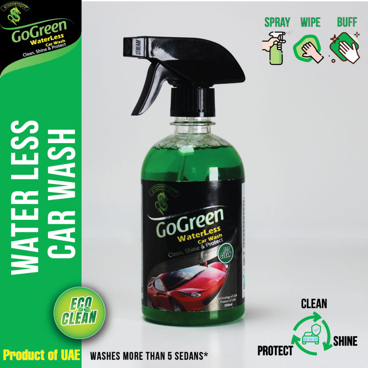 GoGreen Waterless Car Wash with Microfiber Cloth