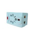 Clopal 15A Round 3 Pin Universal Socket Multi Plug with Fuse. 