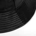 bucket hat faux leather bucket hats PU leather solid top men's and women's fashion bucket cap Panama fisherman caps. 