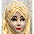 Elegant Turkish Muslim Hijab islamic Wear veil Embroidery Beautiful instant Scarf. 